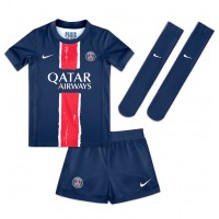 Paris Saint-Germain Bradley Barcola #29 Fußballbekleidung Heimtrikot Kinder 2024-25 Kurzarm (+ kurze hosen)